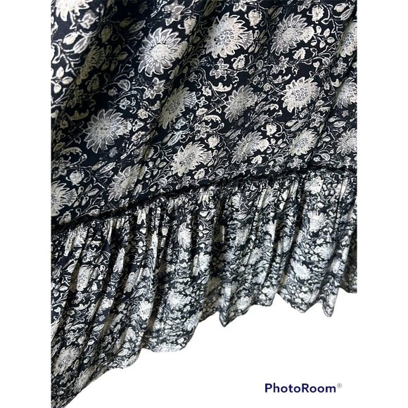 Lucky Brand Dress Womens 2X Black & White Lined Tiered Shift Dress NEW! - Picture 3 of 6